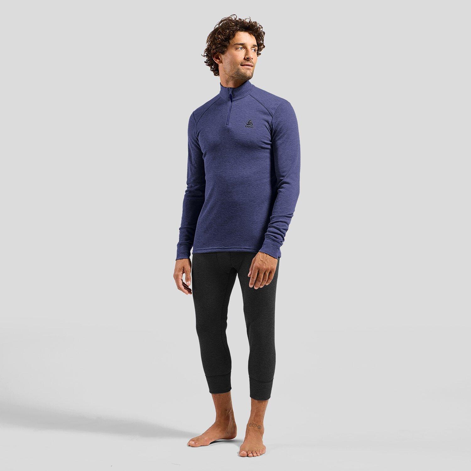 Top base layer a collo alto con mezza zip Active Warm da uomo ODLO 3/3
