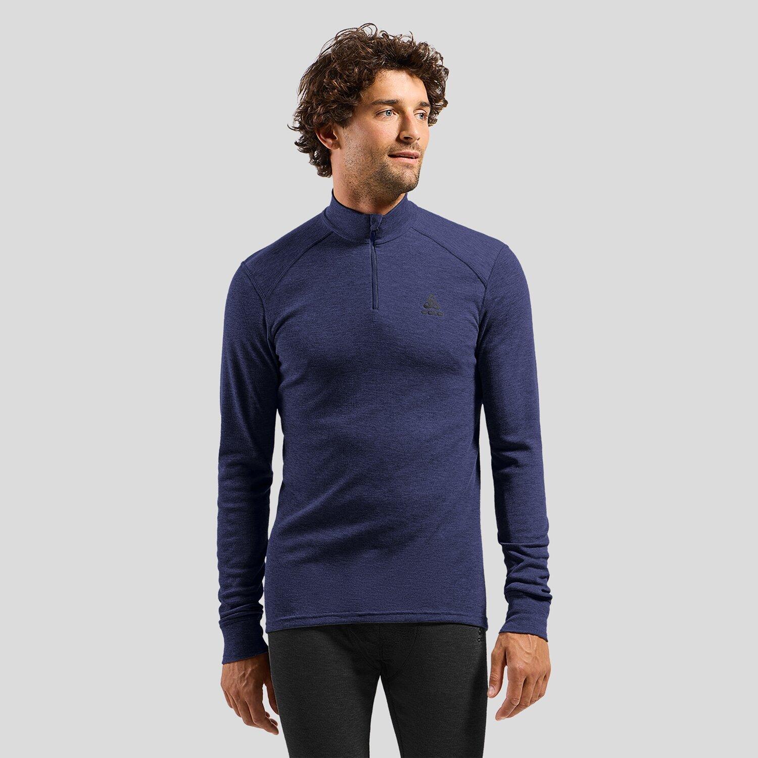 Odlo - T-shirt À Col Montant Zippé Active Warm Pour Homme Odlo - Sous Pull - Bleu - 52 2xl - Decathlon