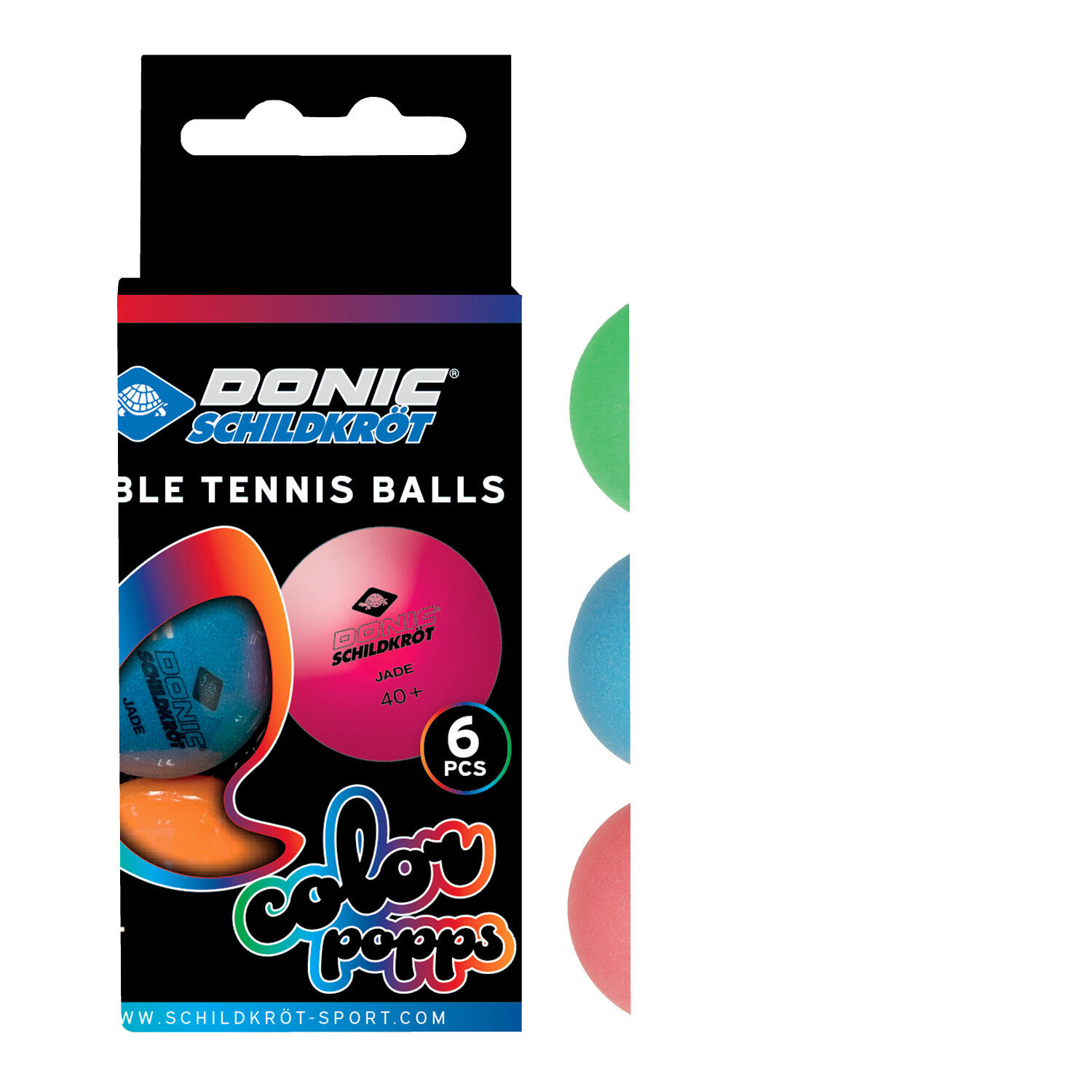 Pallina da ping pong colorata Donic 2/7