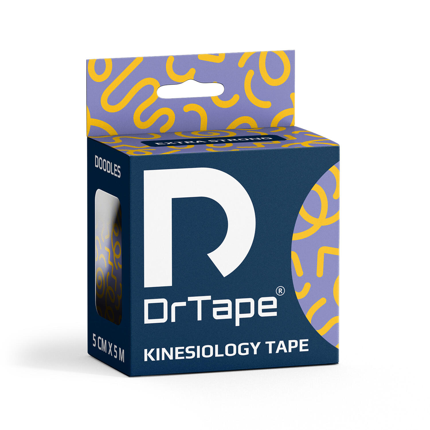 Taśma kinezjologiczna do tejpingu wodoodporna mocna 5 cm x 5 m DrTape 4/6