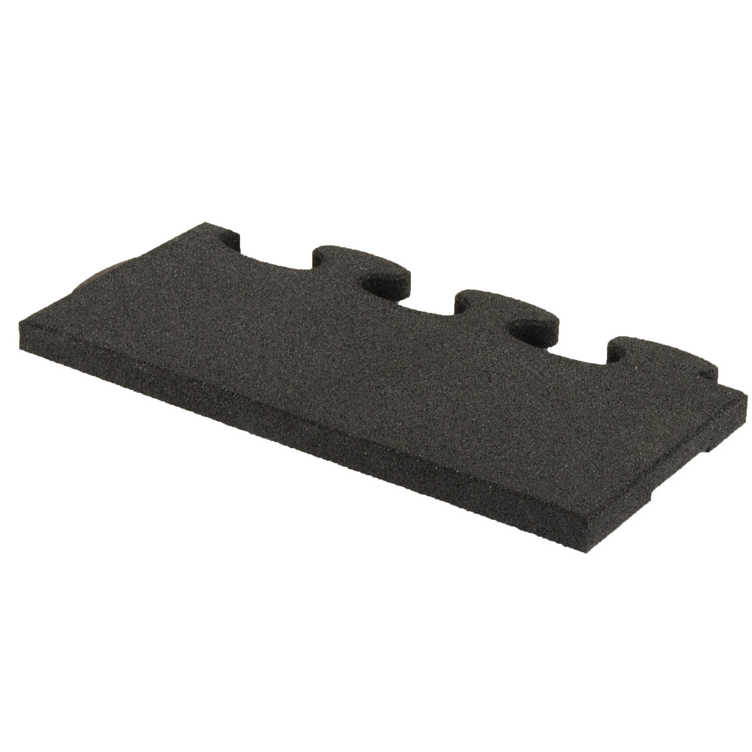 Sportboden Puzzle 3D Gymallrounder Randstück gerade 22 mm Fitness 2/2
