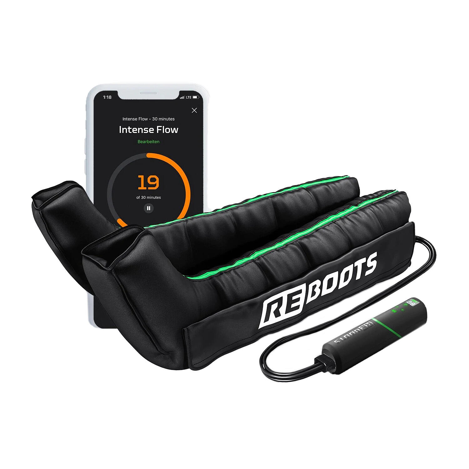 Reboots - Reboots Go Lite – Bottes Pressothérapie Bluetooth – 4 Chambres - Bottes De Pressothérapie - 40 M - Decathlon