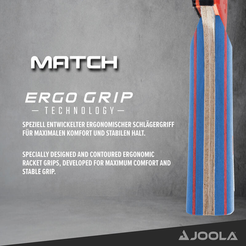 Paletă Joola Match, ITTF aprobată, 180 g, roșu