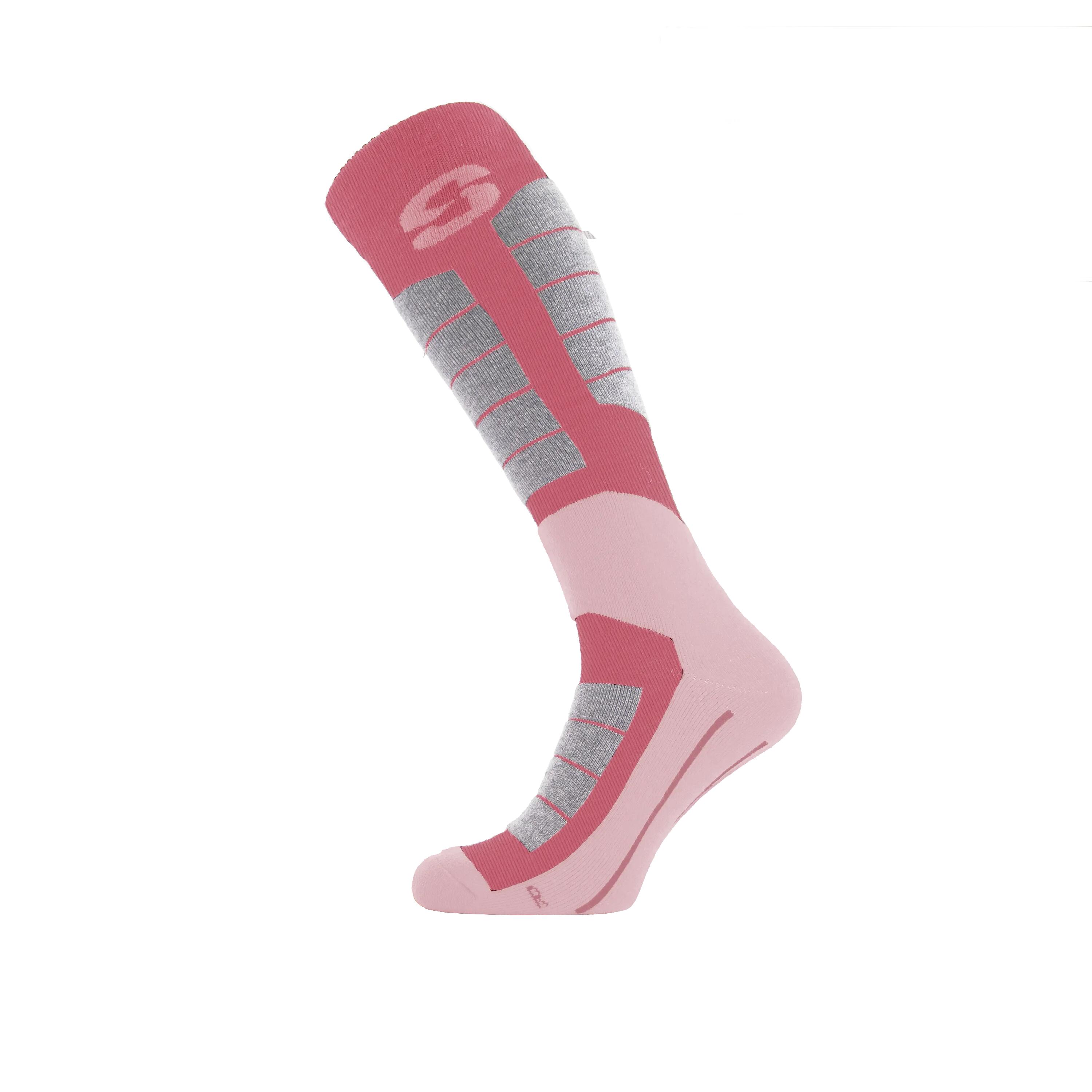 Șosete schi și snowboard SINNER Ladies Ski Socks Merino, Roz, Femei,