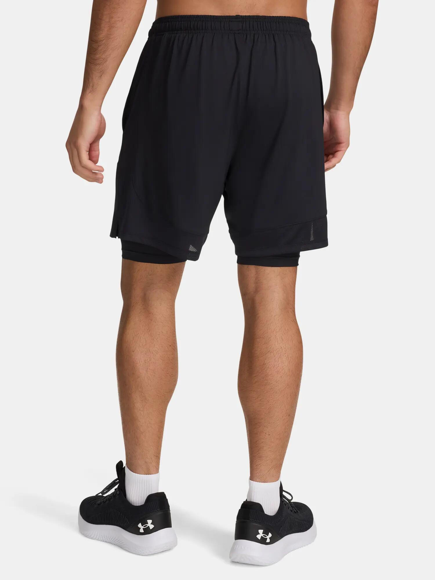 Férfi rövidnadrág Under Armour UA Tech Vent 2in1 Short-BLK 2/4