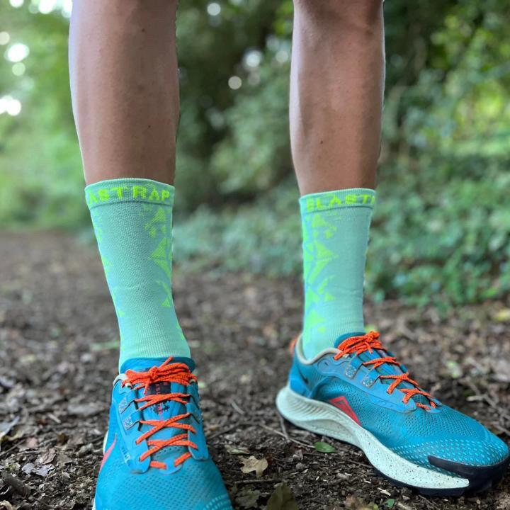 Calze sportive alte Blu Giallo Verde - Tecnica e performance - Multisport 5/7