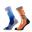 Șosete schi și snowboard SINNER Kids Socks Wildlife, Portocaliu/Albastru, Copii,