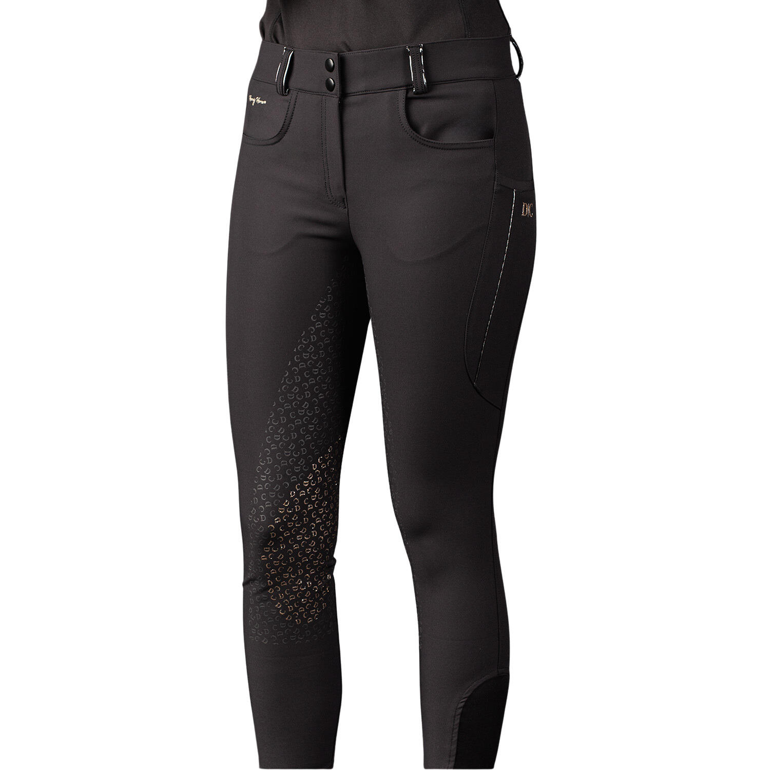 Harrys Horse - Pantalon Équitation Full Grip Femme Harry's Horse Denici Cavalli Stardust - Pantalon D'Équitation - Noir - Decathlon