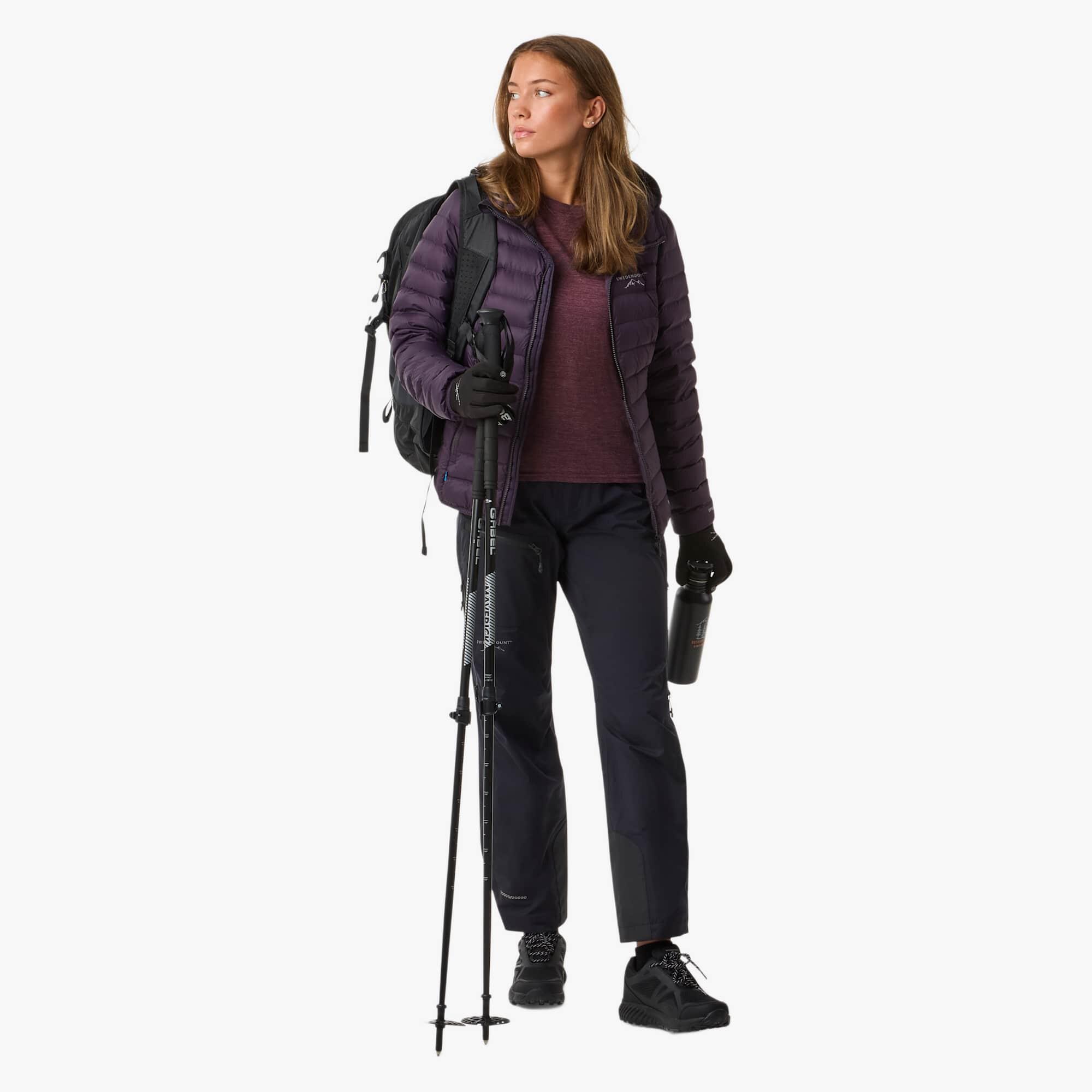Doudoune de randonnée femme coupe-vent respirante Himalaya Hood 3/7