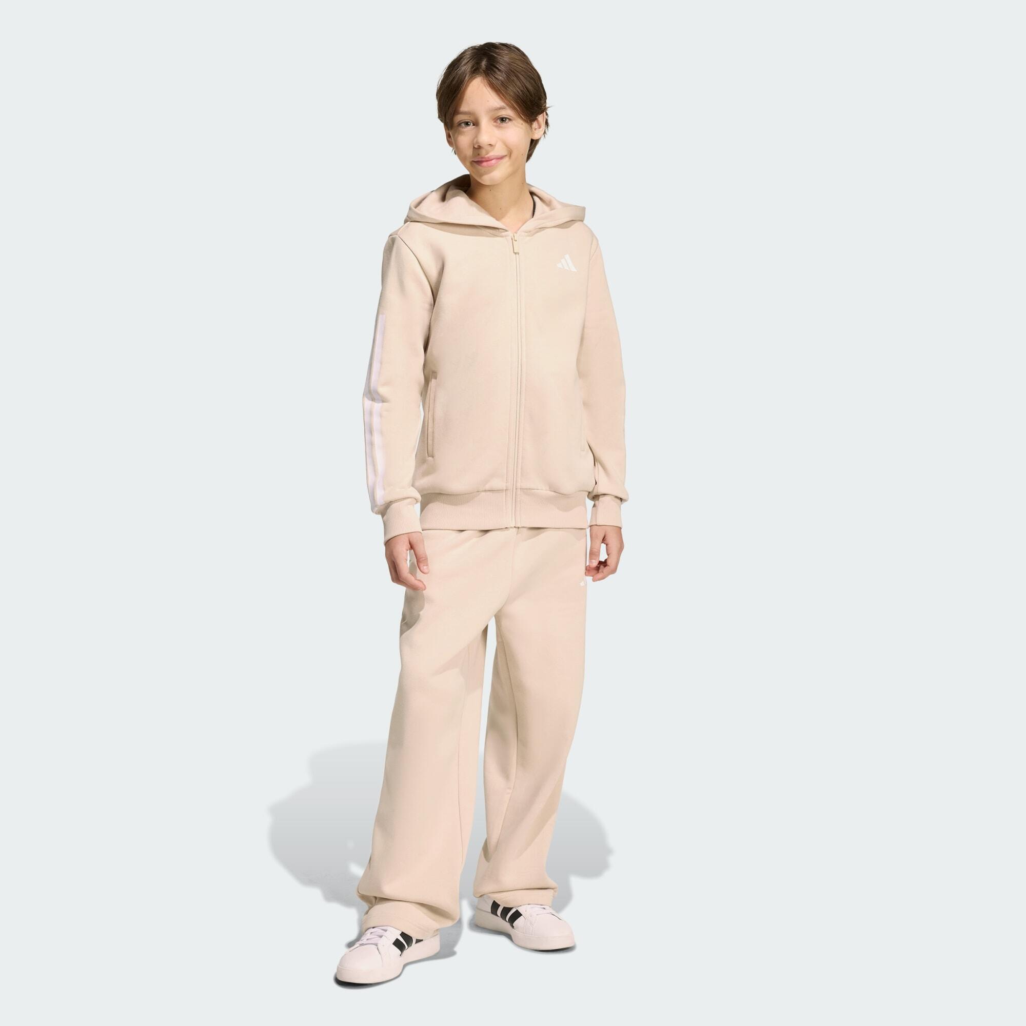 Adidas - Survêtement Molleton Capuche Enfants - Survêtement - Blanc - 15-16 Ans - Decathlon