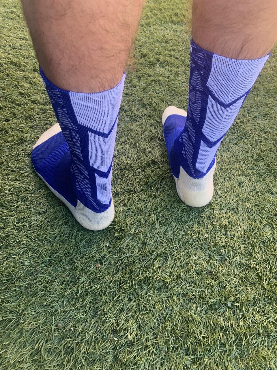 Chaussettes sport haute Bleu - Technique et performance - Multisport 3/6