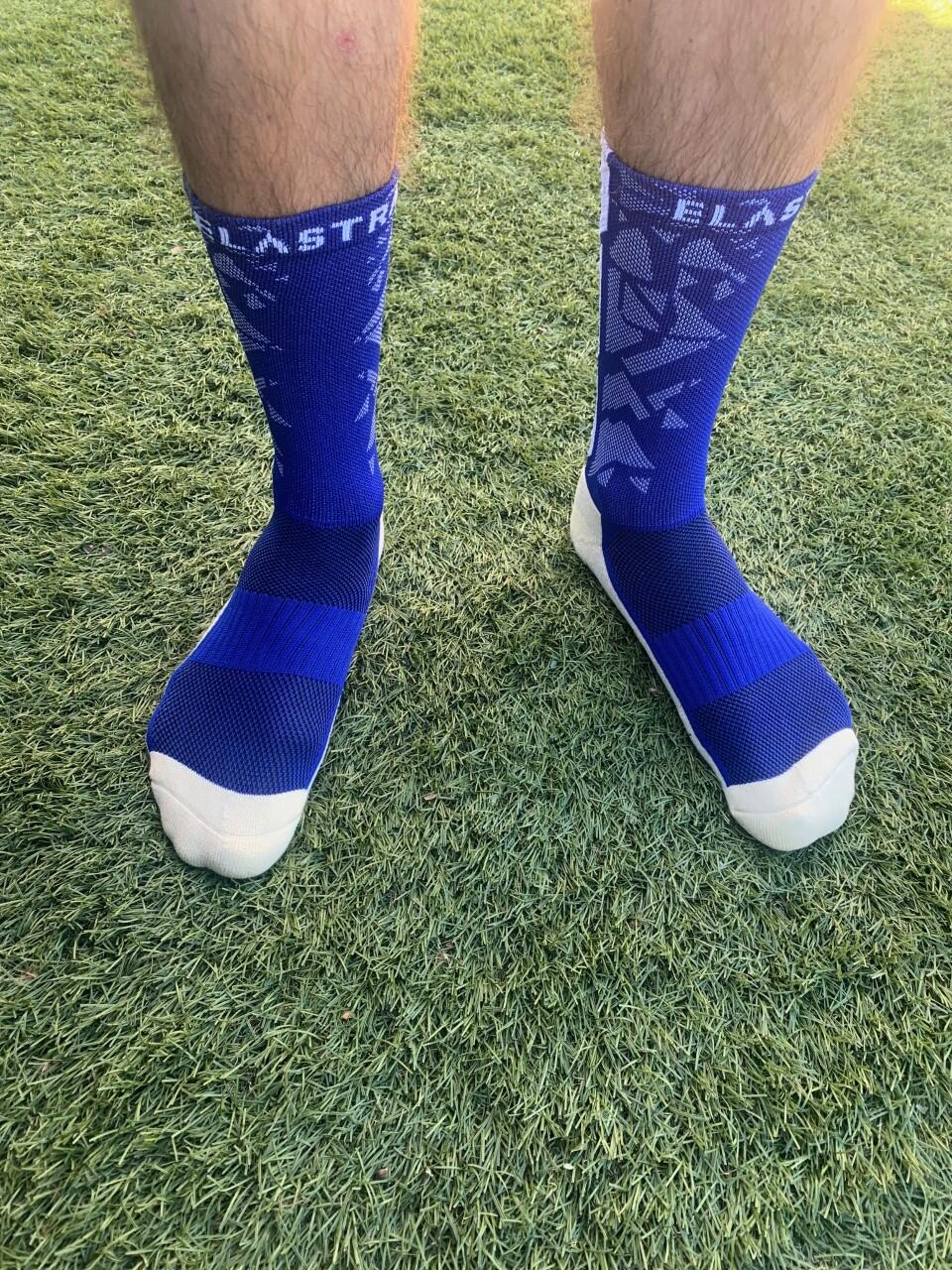 Chaussettes sport haute Bleu - Technique et performance - Multisport 2/6