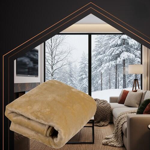Patura electrica incalzire spate/umar, 160x90 cm, 10W, 3 niveluri, fixare capse