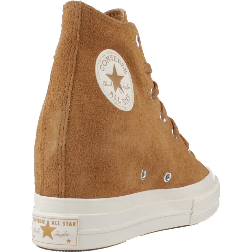 Scarpe Da Ginnastica Converse Modello Chuck 70 Wedge Hi Colore Marrone 3/5