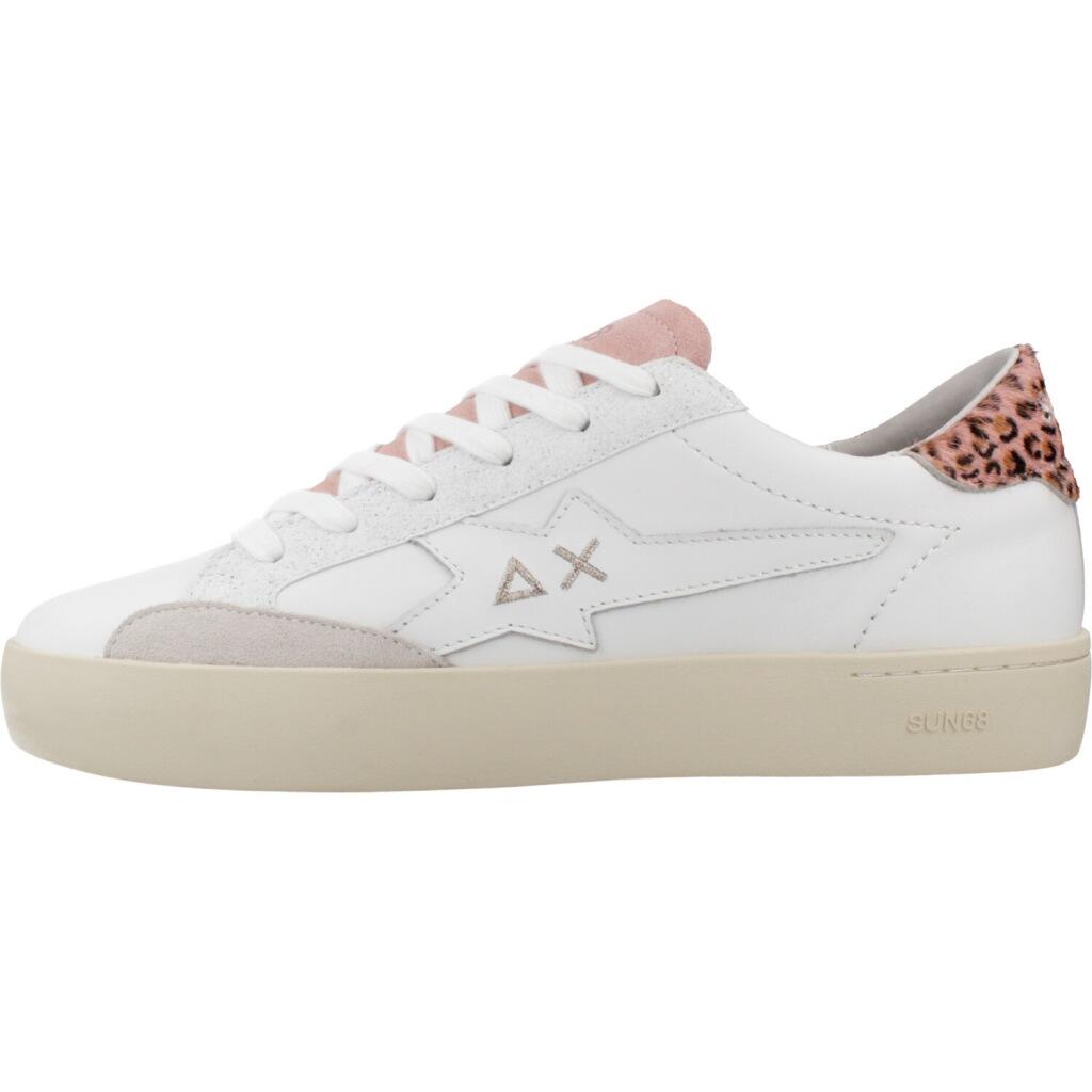 Baskets Sun68 Modèle Katy Leather Couleur Blanc 2/5