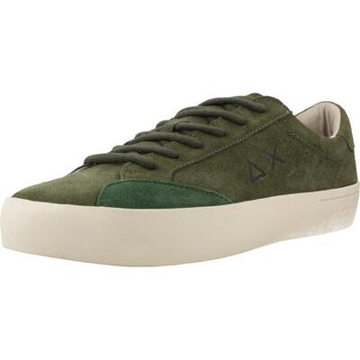 Sneakers sun68 model street suede kleur groen