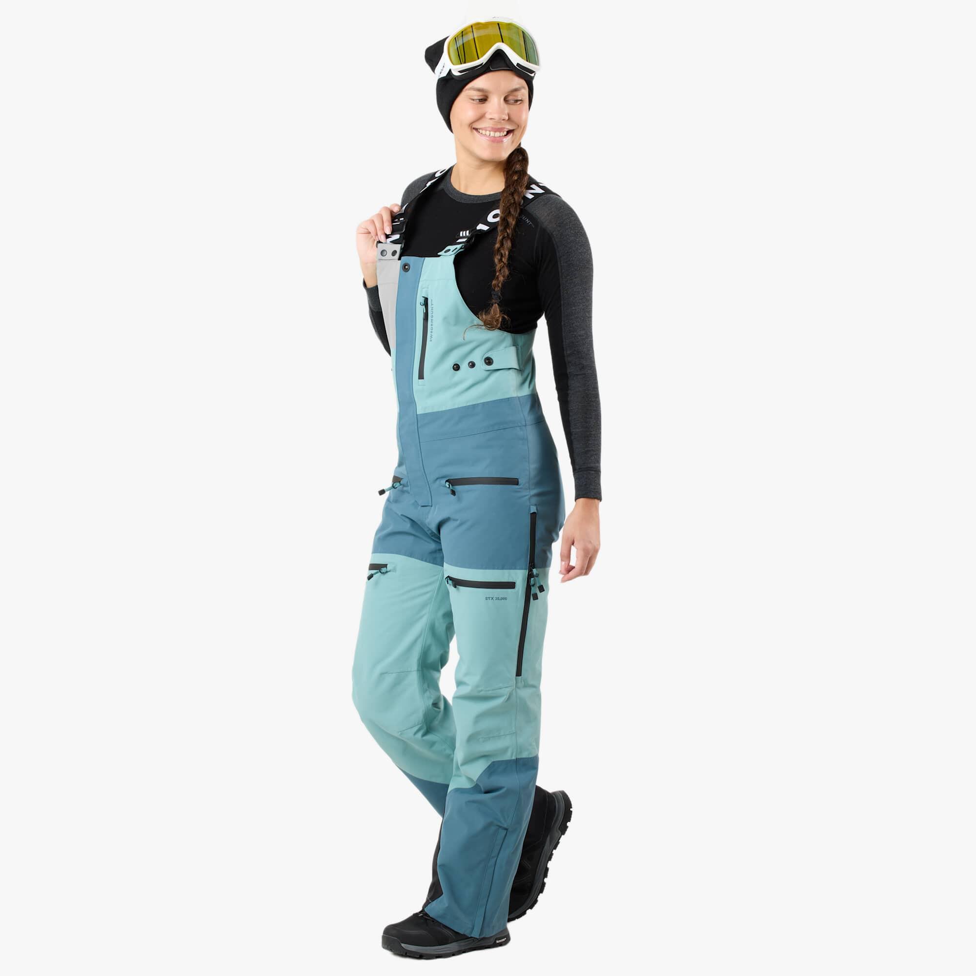 Pantalon de ski freeride femme imperméable coupe-vent respirant ski 3/8