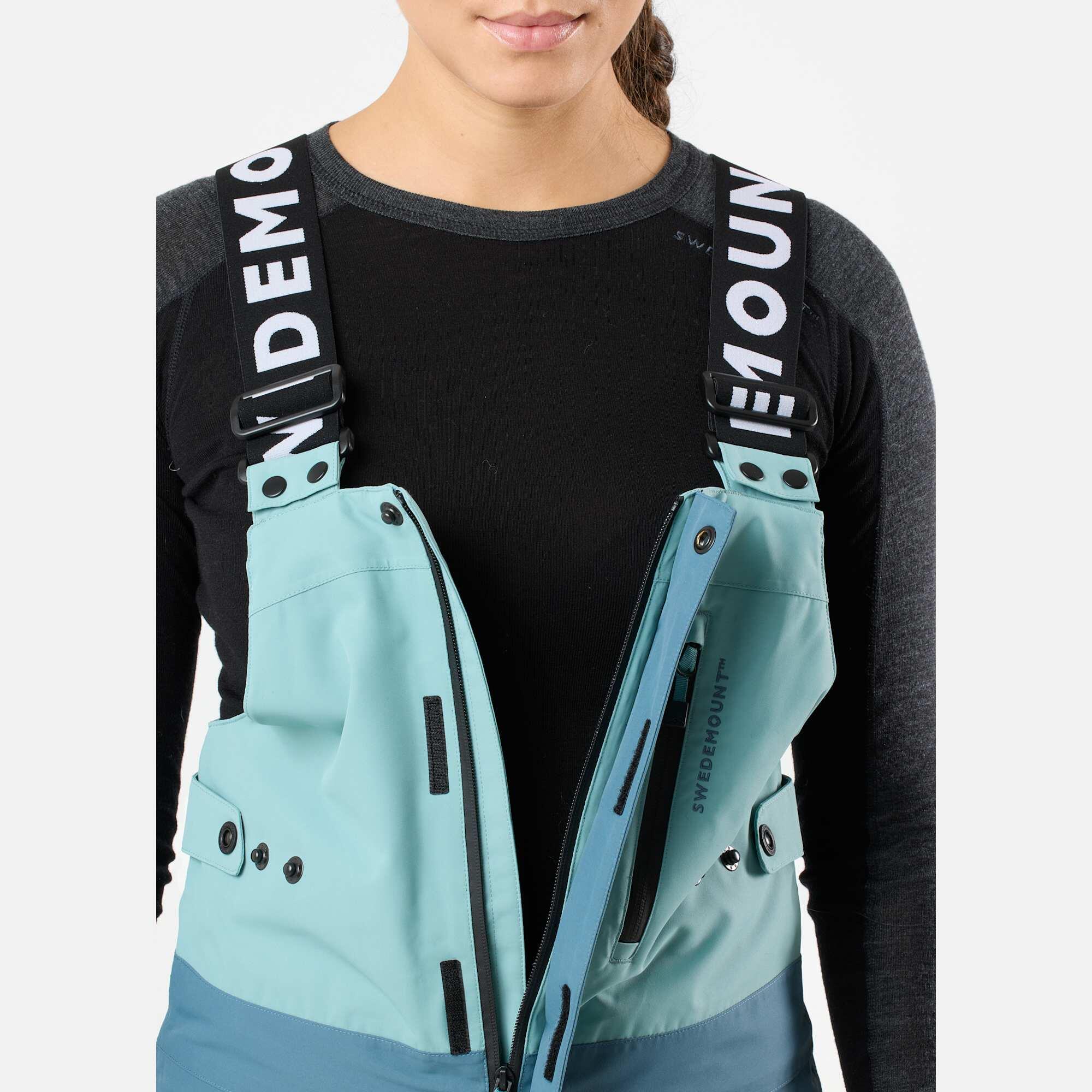 Pantalon de ski freeride femme imperméable coupe-vent respirant ski 7/8