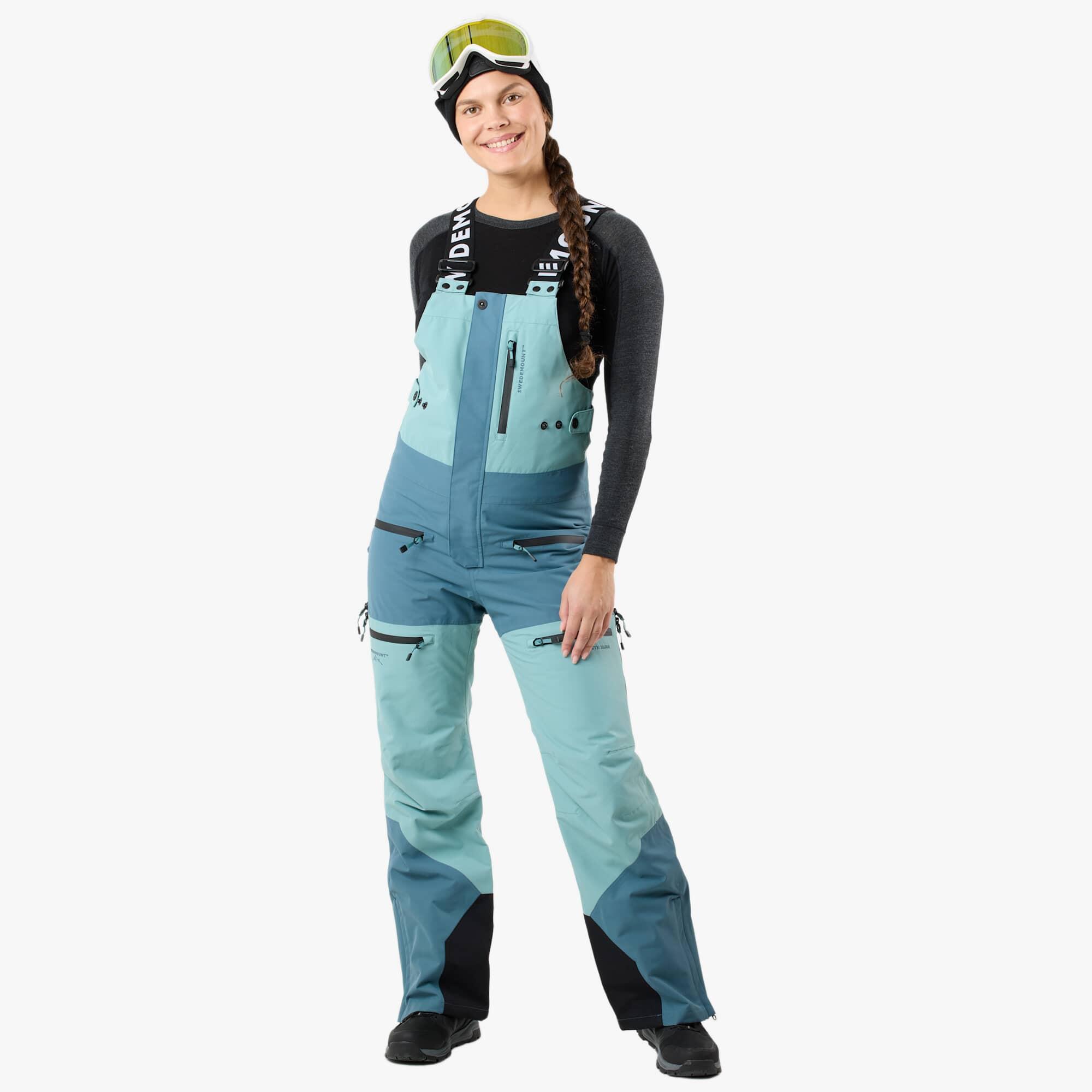 Swedemount - Pantalon De Ski Freeride Femme Imperméable Coupe-vent Respirant Ski - Pantalon De Ski - Vert - Decathlon