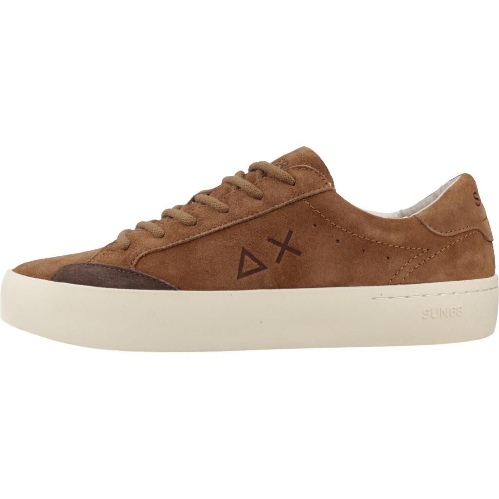 Ténis Sun68 Modelo Street Suede Cor Castanho 2/5