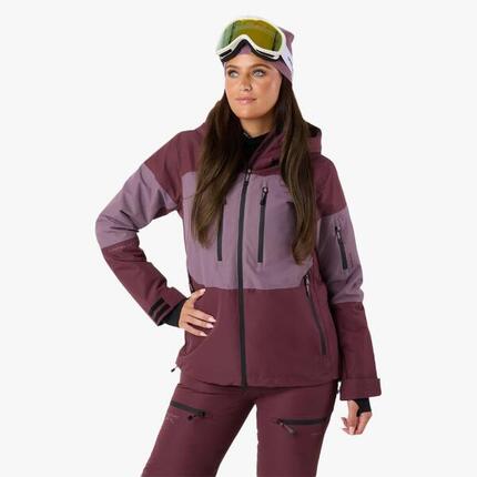 Veste de ski femme imperméable coupe-vent respirante Freeride