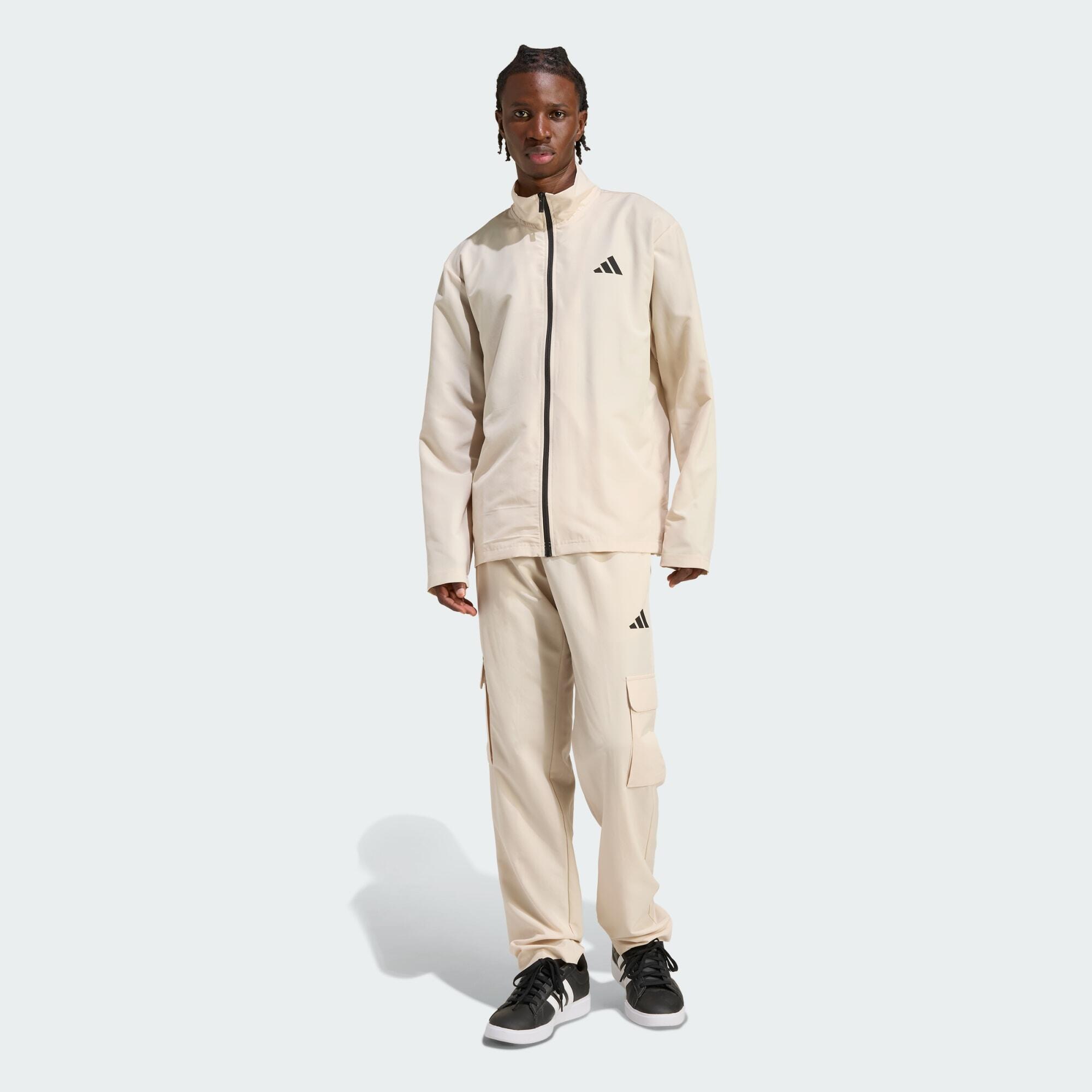 Adidas - Survêtement Cargo Toile Sportswear - Survêtement - Blanc - 40 M - Decathlon