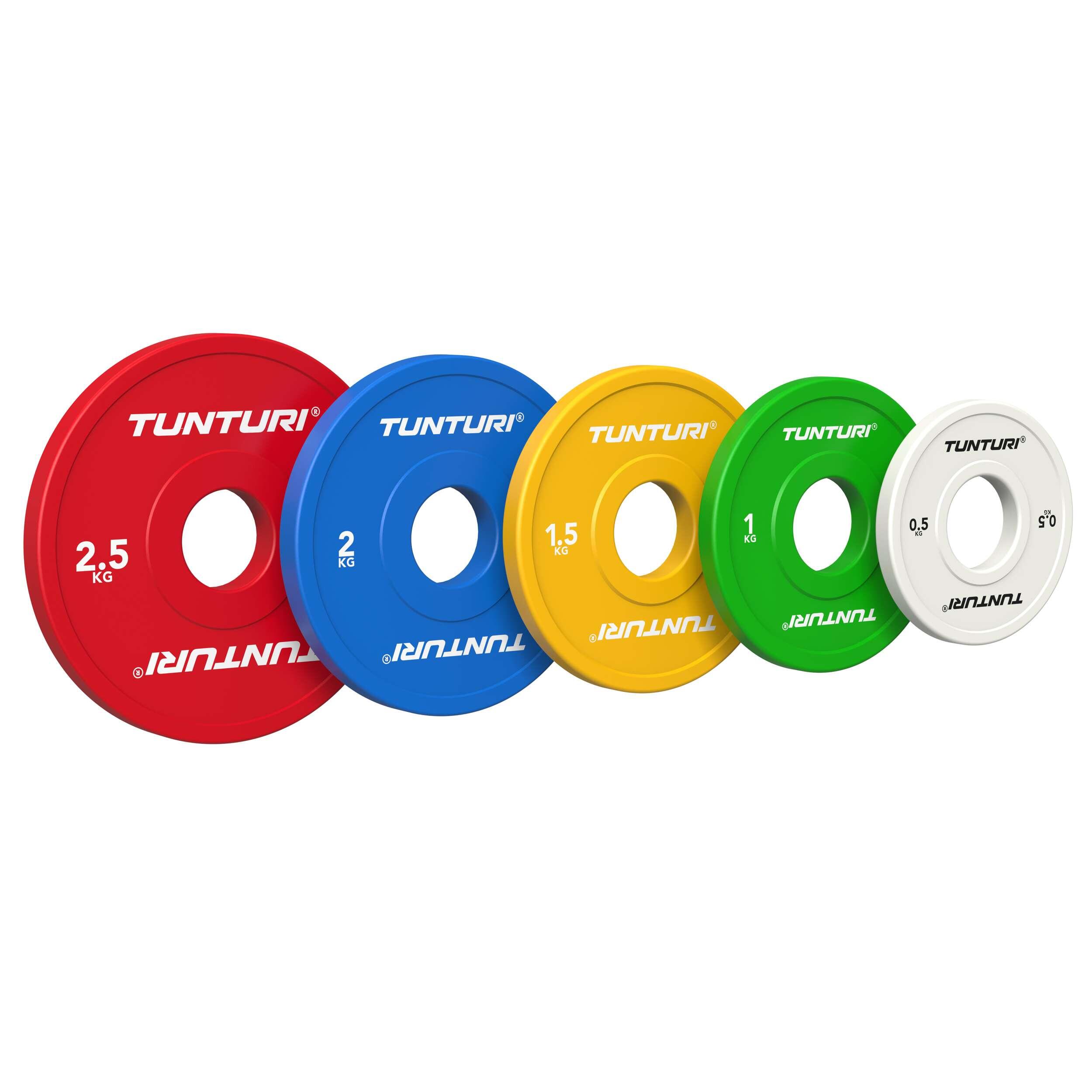 Set dischi bumper - verdi - 1kg 4/4