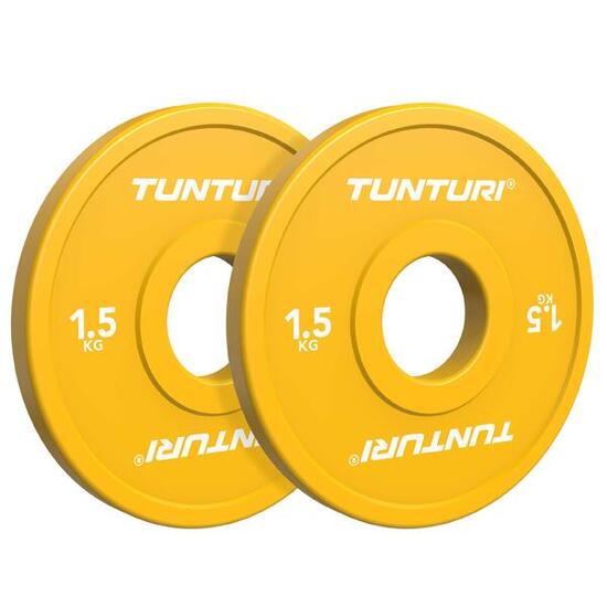 Disques Bumper - jaune - 1,5 kg - set