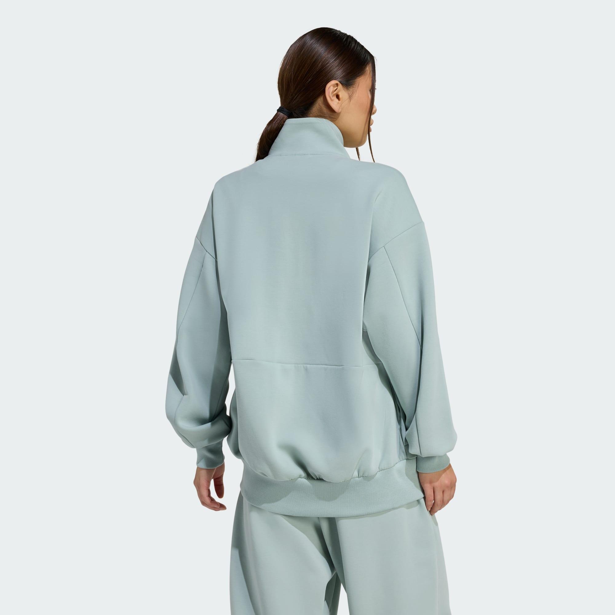 Felpa con zip integrale Soft Lux Loose 3/6