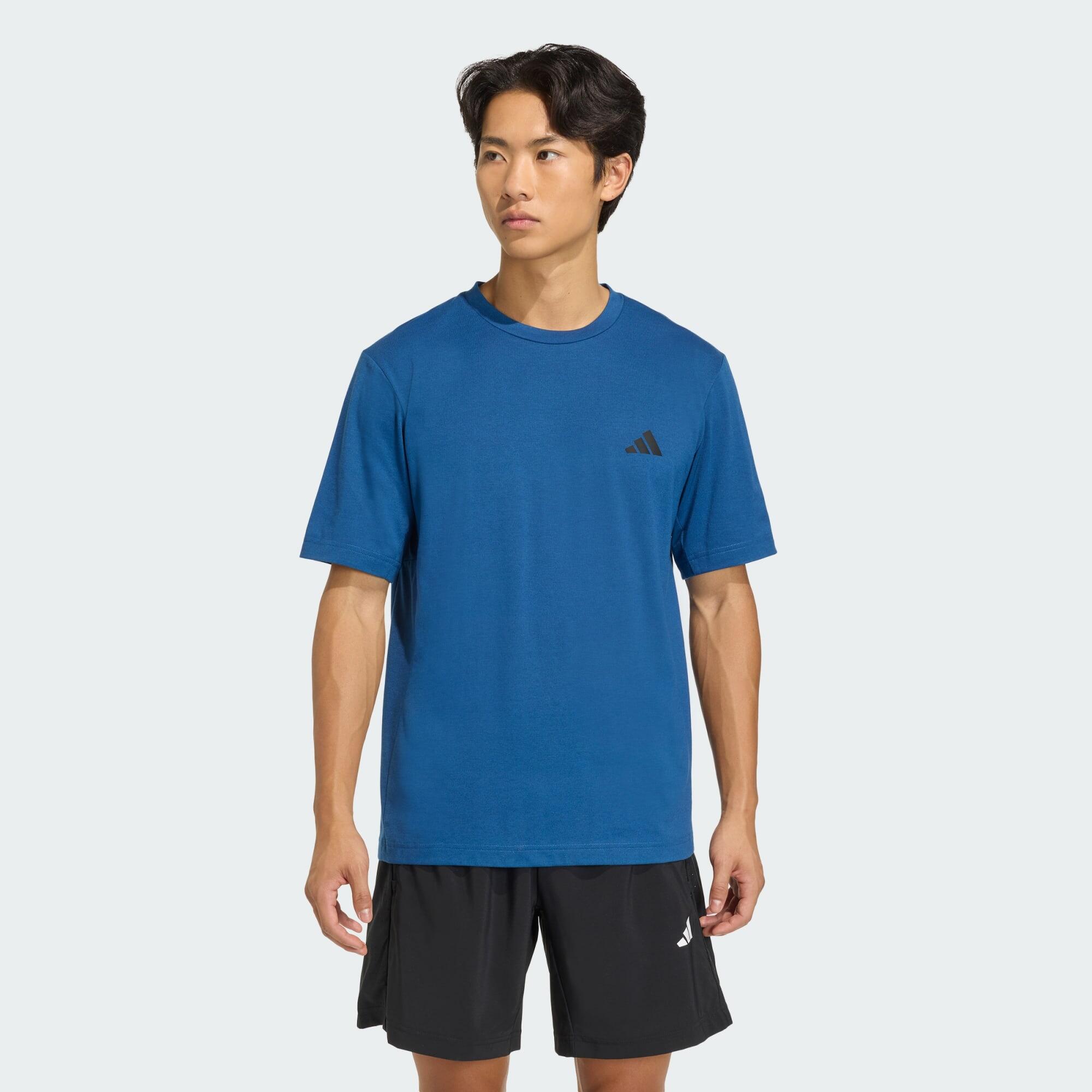Adidas - T-shirt Workout Essentials Feelready - T-shirt Manches Courtes - Bleu - Decathlon