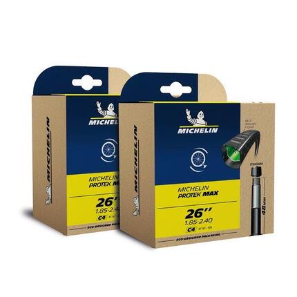 Lot de 2 Chambres à air C4 PROTEK MAX 26" avec liquide préventif