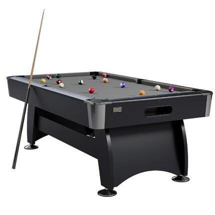 NORTH Gardone Pooltafel Zwart/Grijs 8FT
