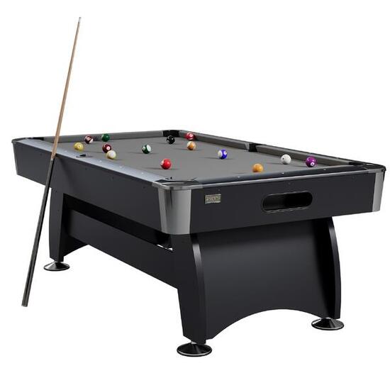 NORTH Gardone Pooltafel Zwart/Grijs 8FT