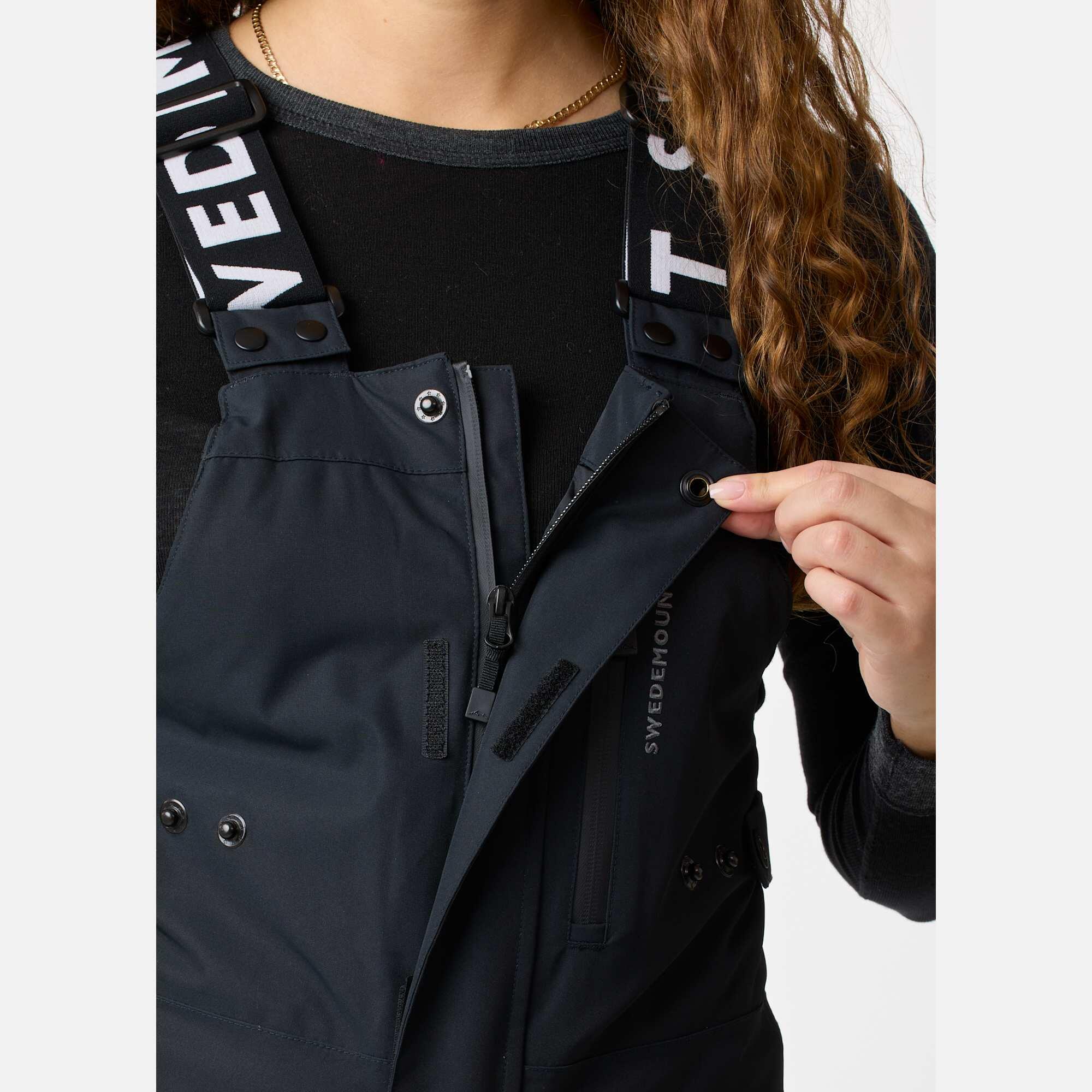 Damen Skihose Ski wasserdicht winddicht atmungsaktiv freeride Latzhose 7/8
