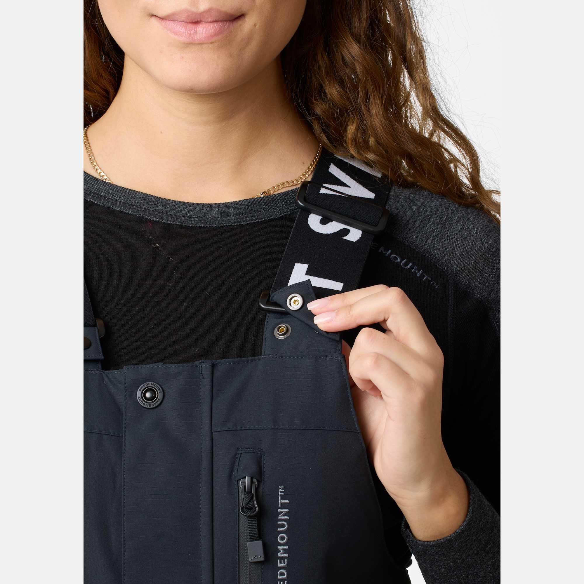 Damen Skihose Ski wasserdicht winddicht atmungsaktiv freeride Latzhose 5/8