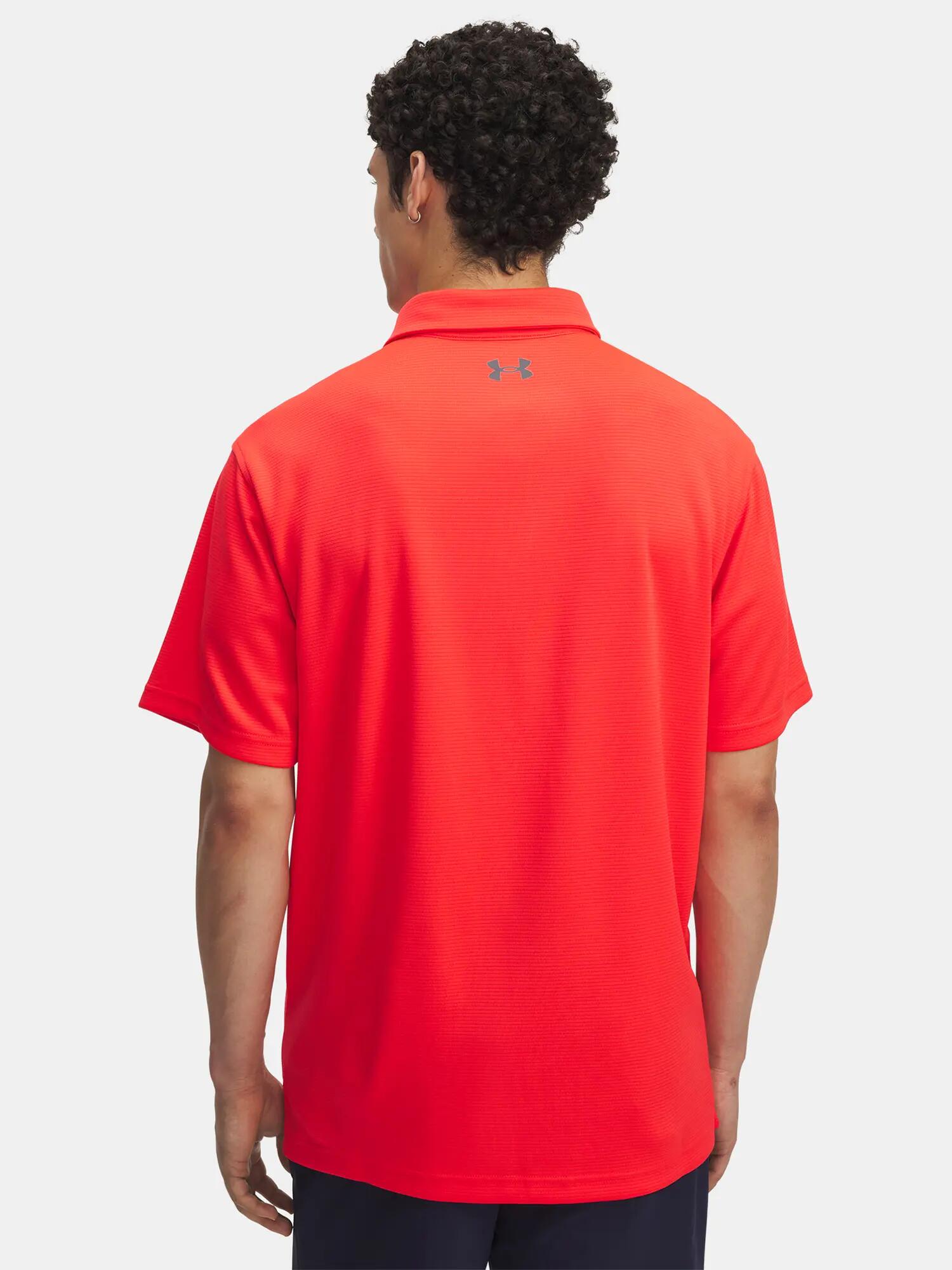 Férfi póló Under Armour Tech Polo-RED 3/4