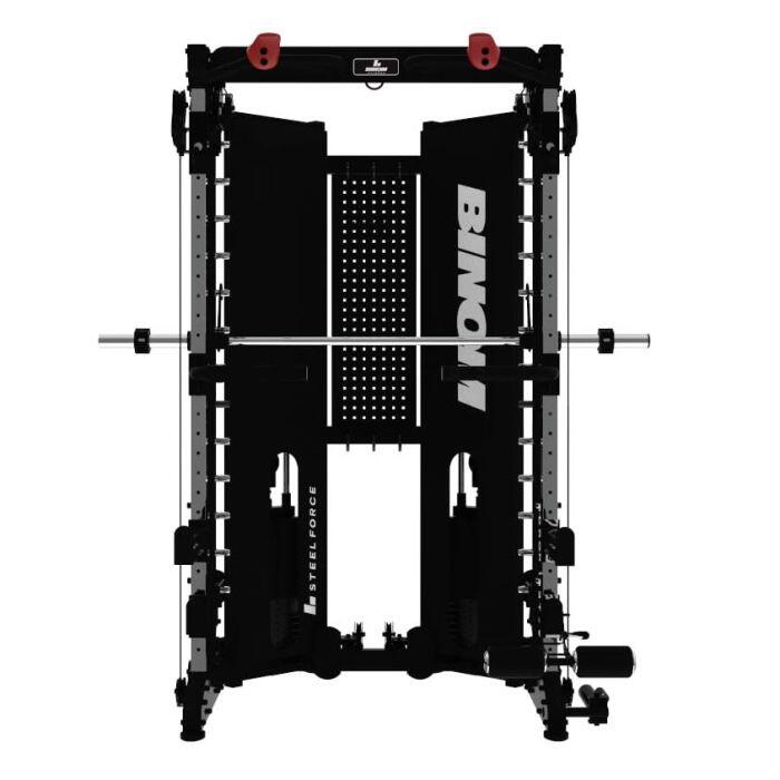Binom Steel Force B17 Multigimnasio 90 kg x2 con multipower, poleas y fondos 2/5