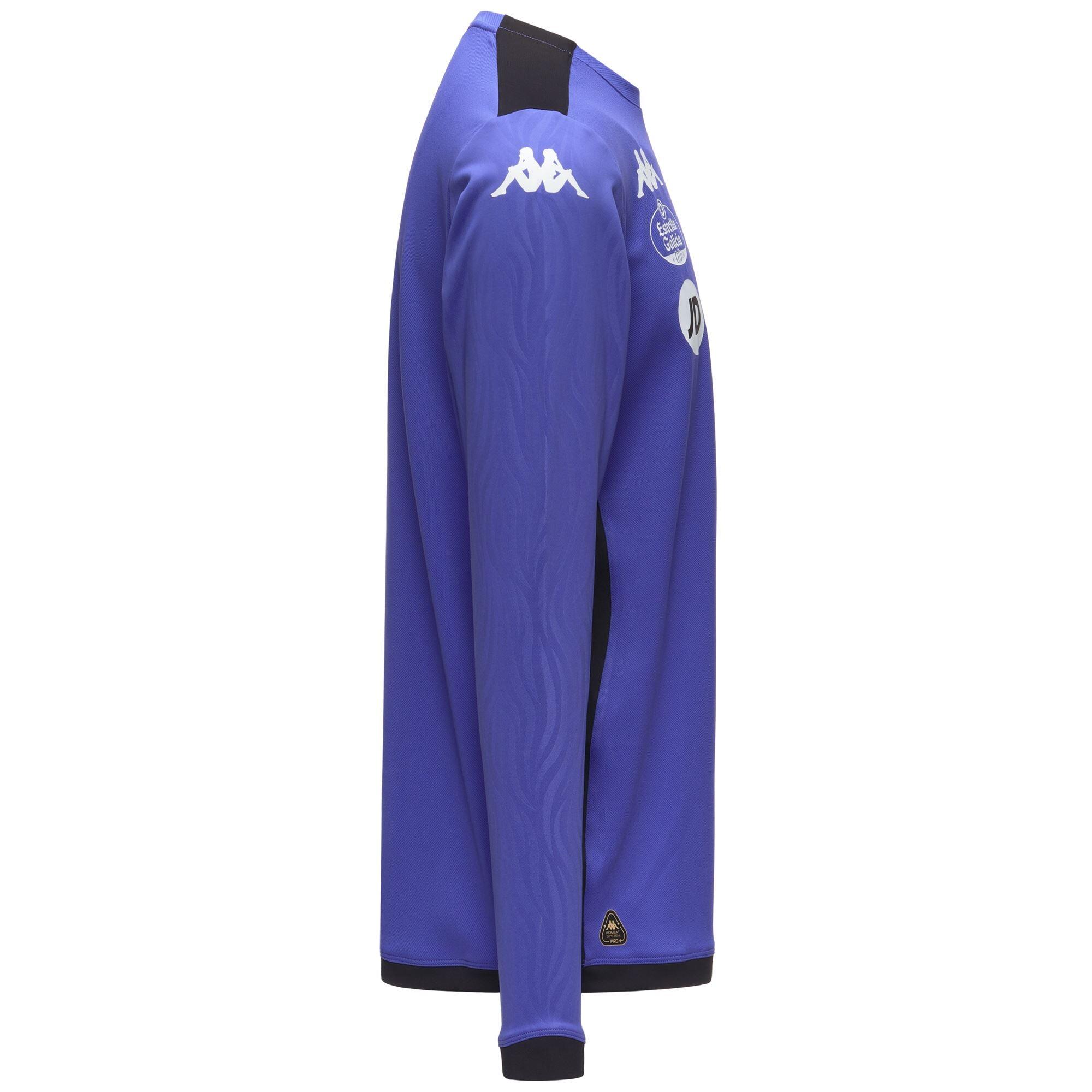 Sudadera de niño en poliéster reciclado morado de fútbol 2/3