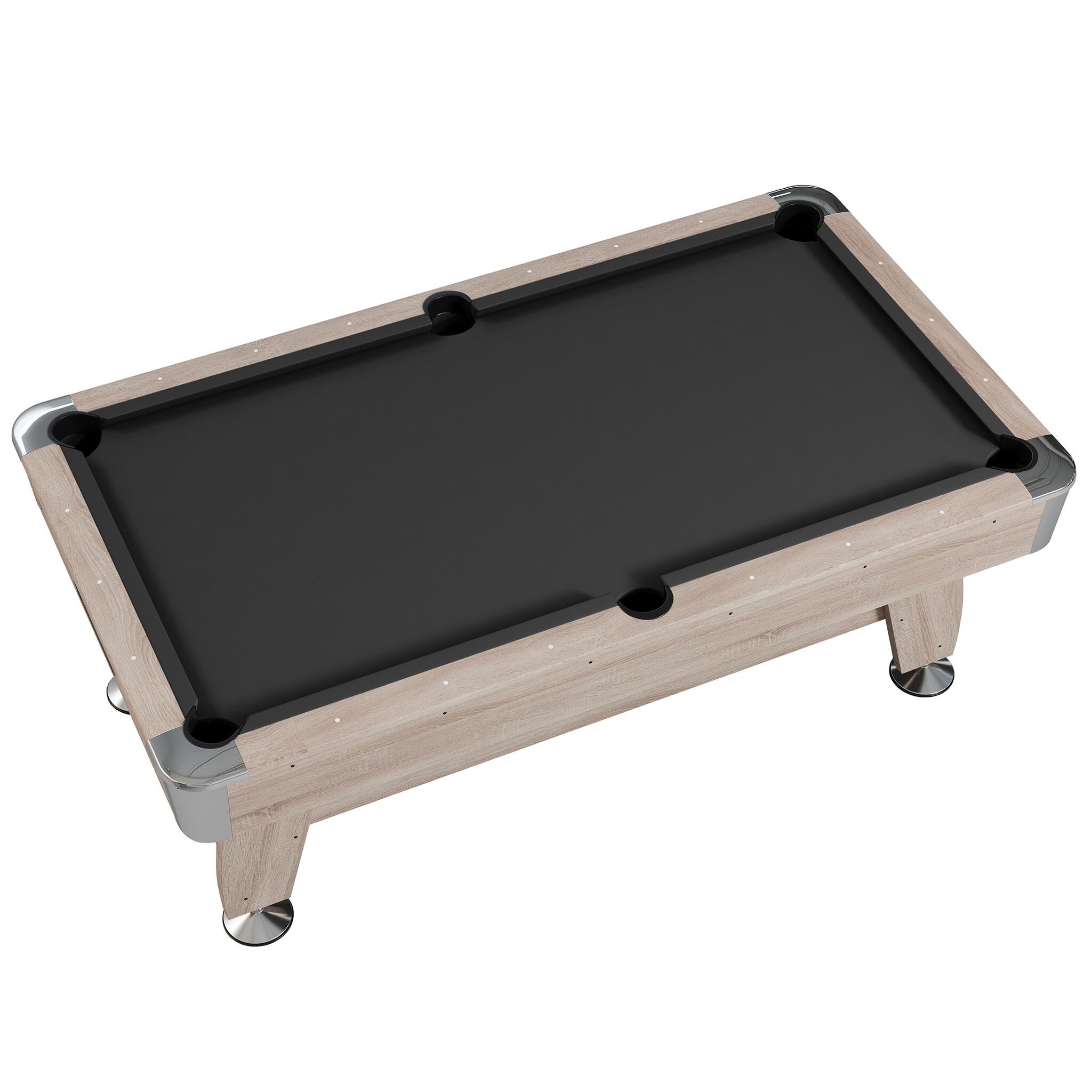 NORTH Gardone Pooltafel Wood/Zwart 8FT 5/7
