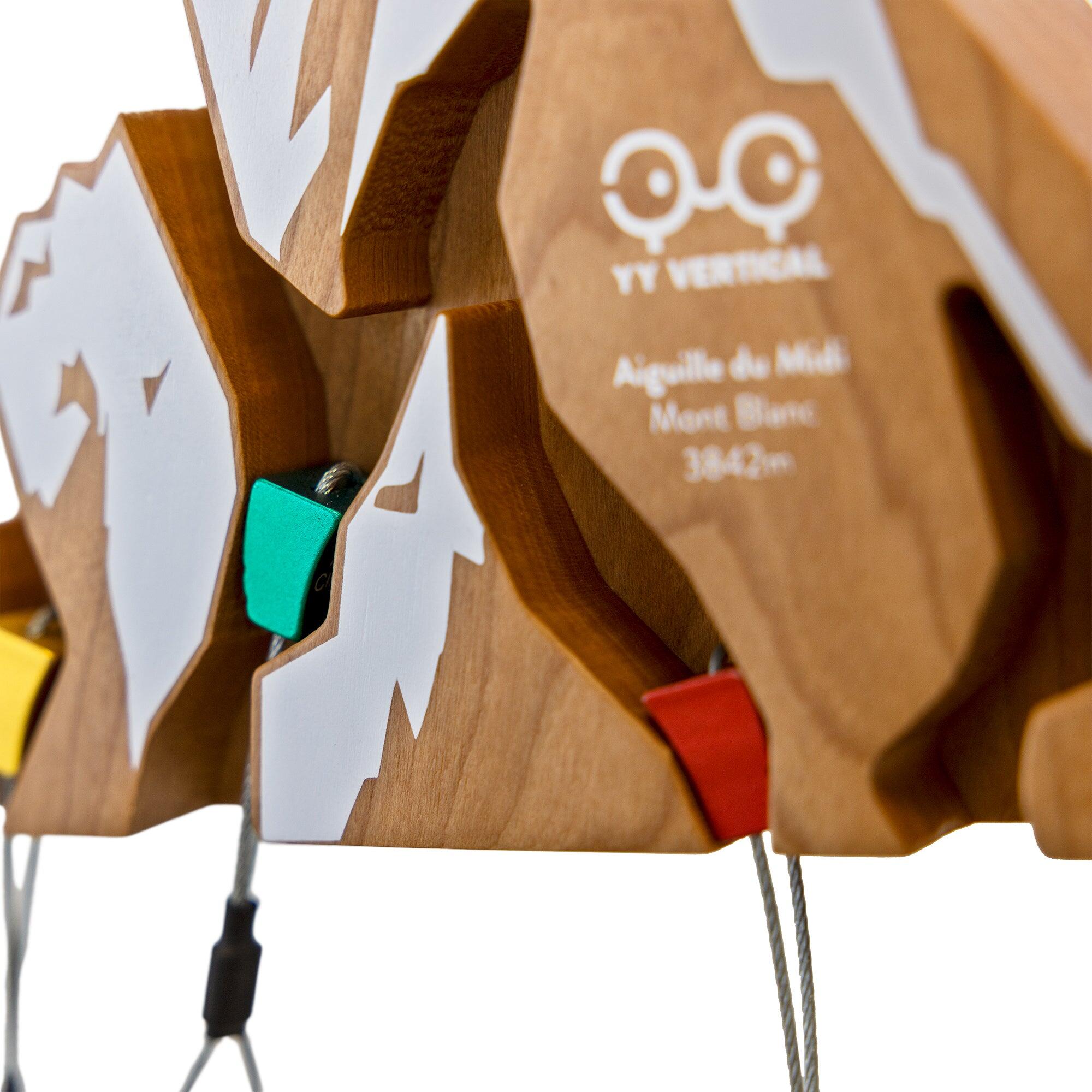 Porte-clés mural KeyHolder Édition Montagne – bois cerisier 4/7