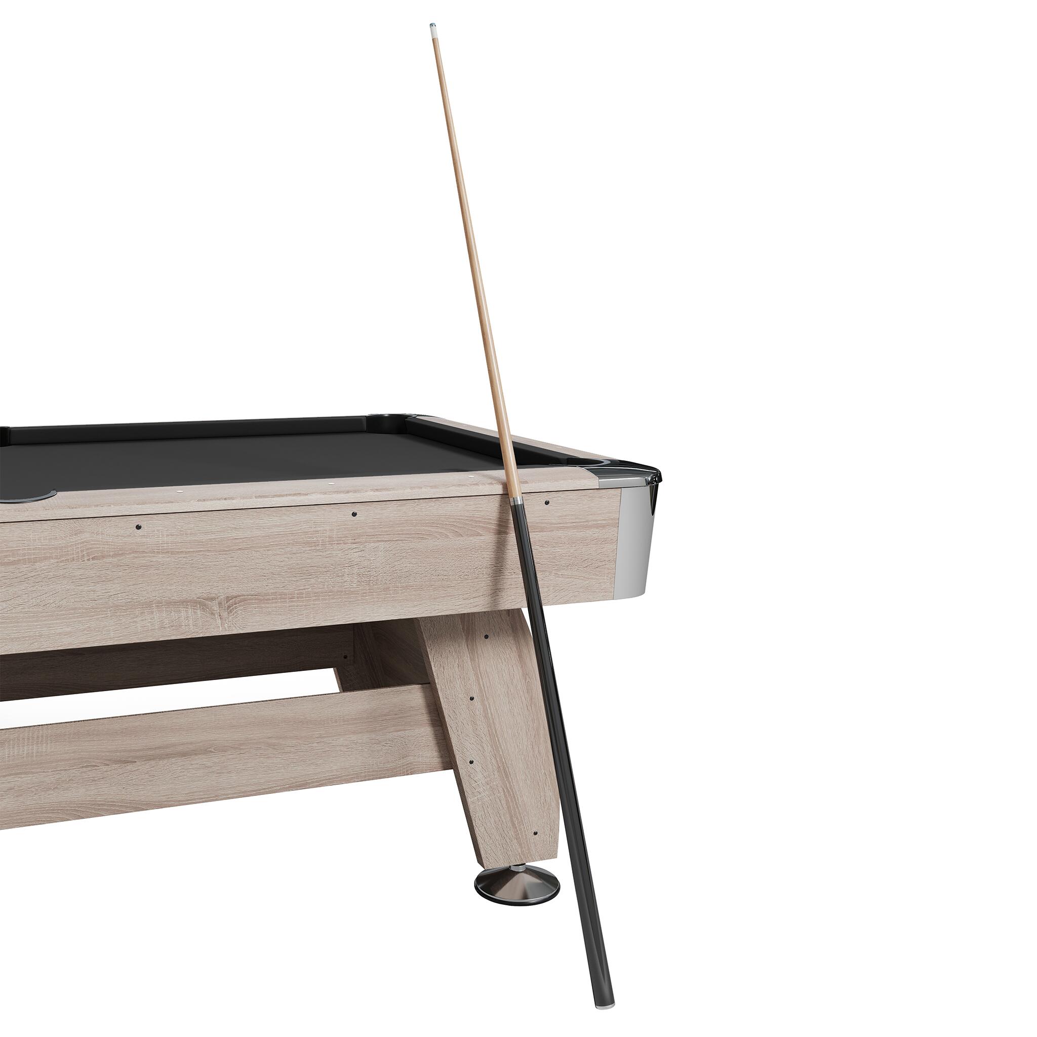 NORTH Gardone Pooltafel Wood/Zwart 8FT 6/7