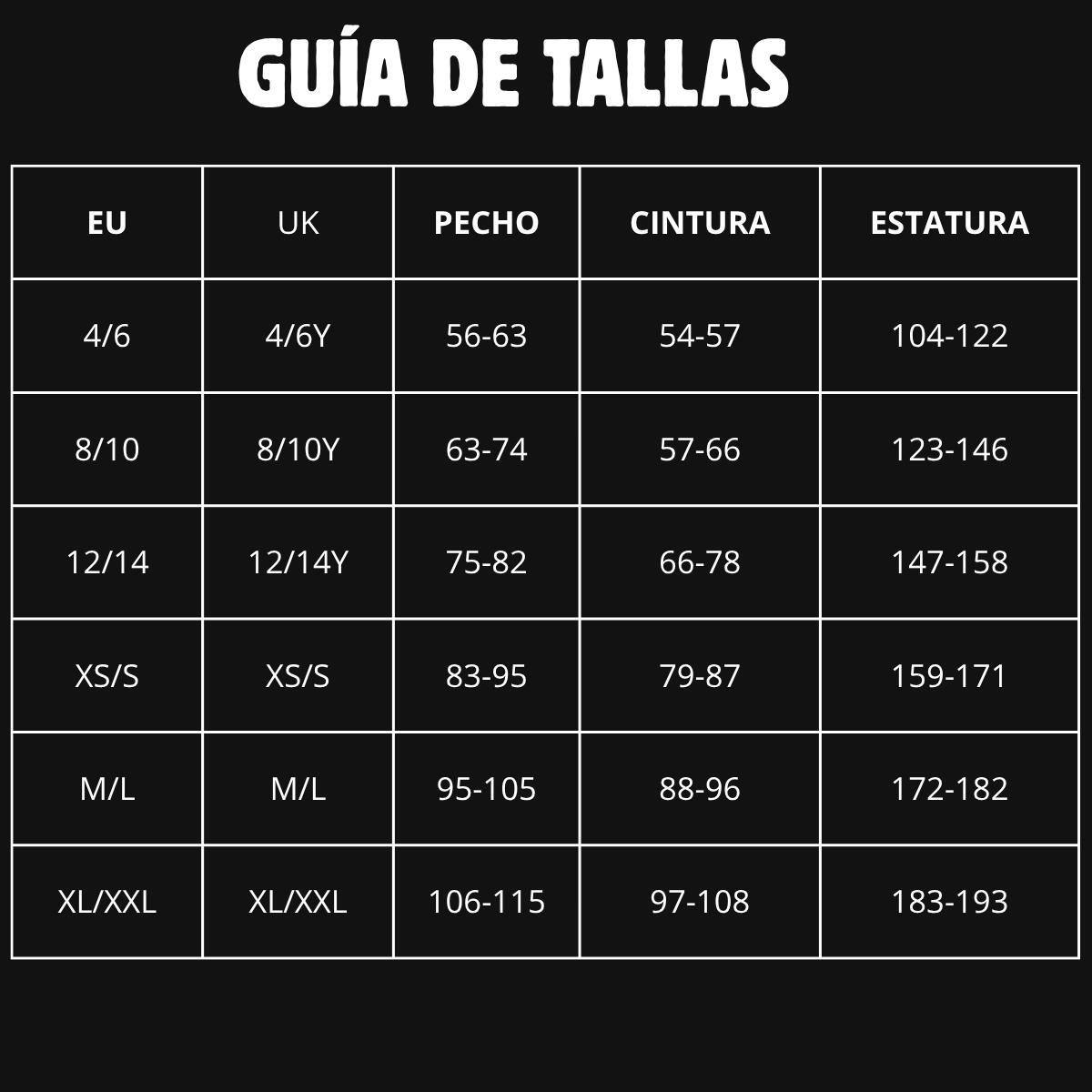 Camiseta térmica negro 8/10 4/7