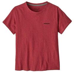 Tee Shirt Patagonia "Women's P-6 Logo Responsibili-Tee" L Rouge