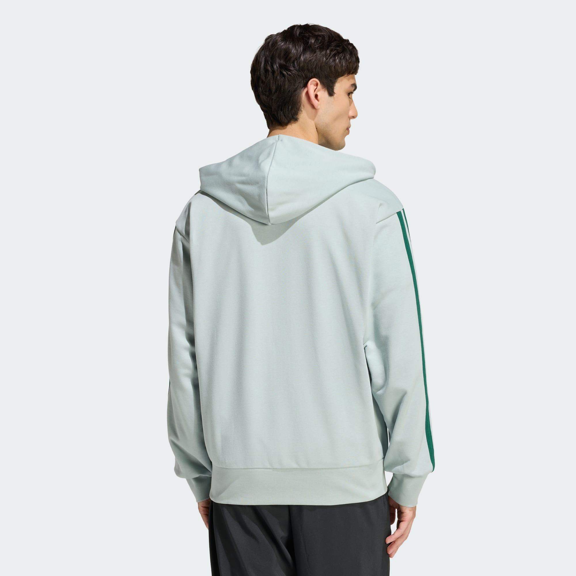Essentials 3-Streifen French Terry Kapuzenjacke 3/5
