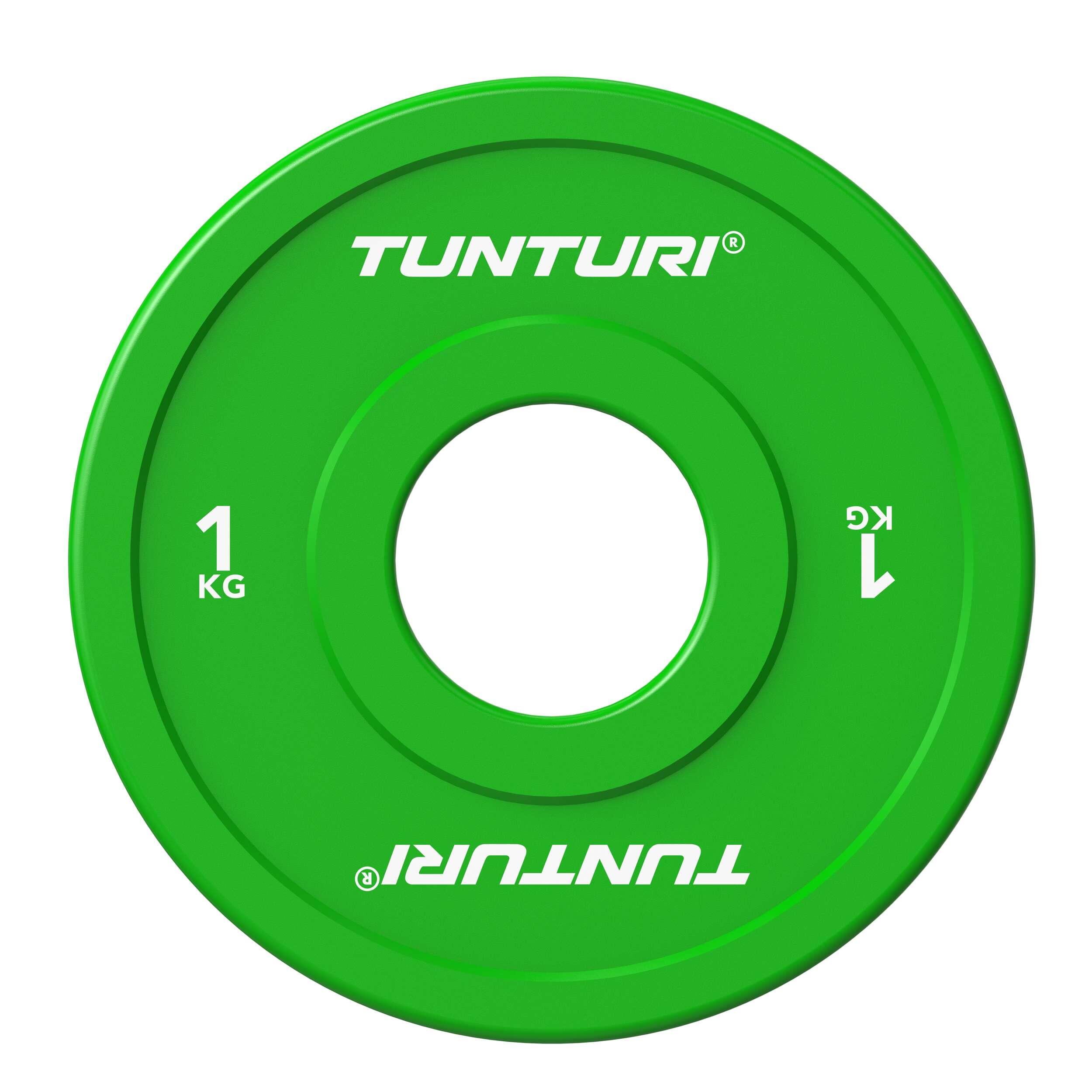 Set dischi bumper - verdi - 1kg 2/4