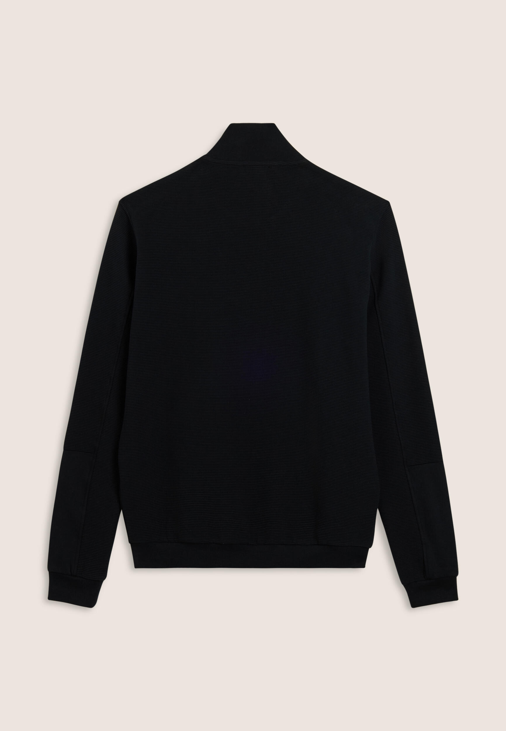 Sweat-shirt entièrement zippé rayé avec imprimé sur la manche 2/3