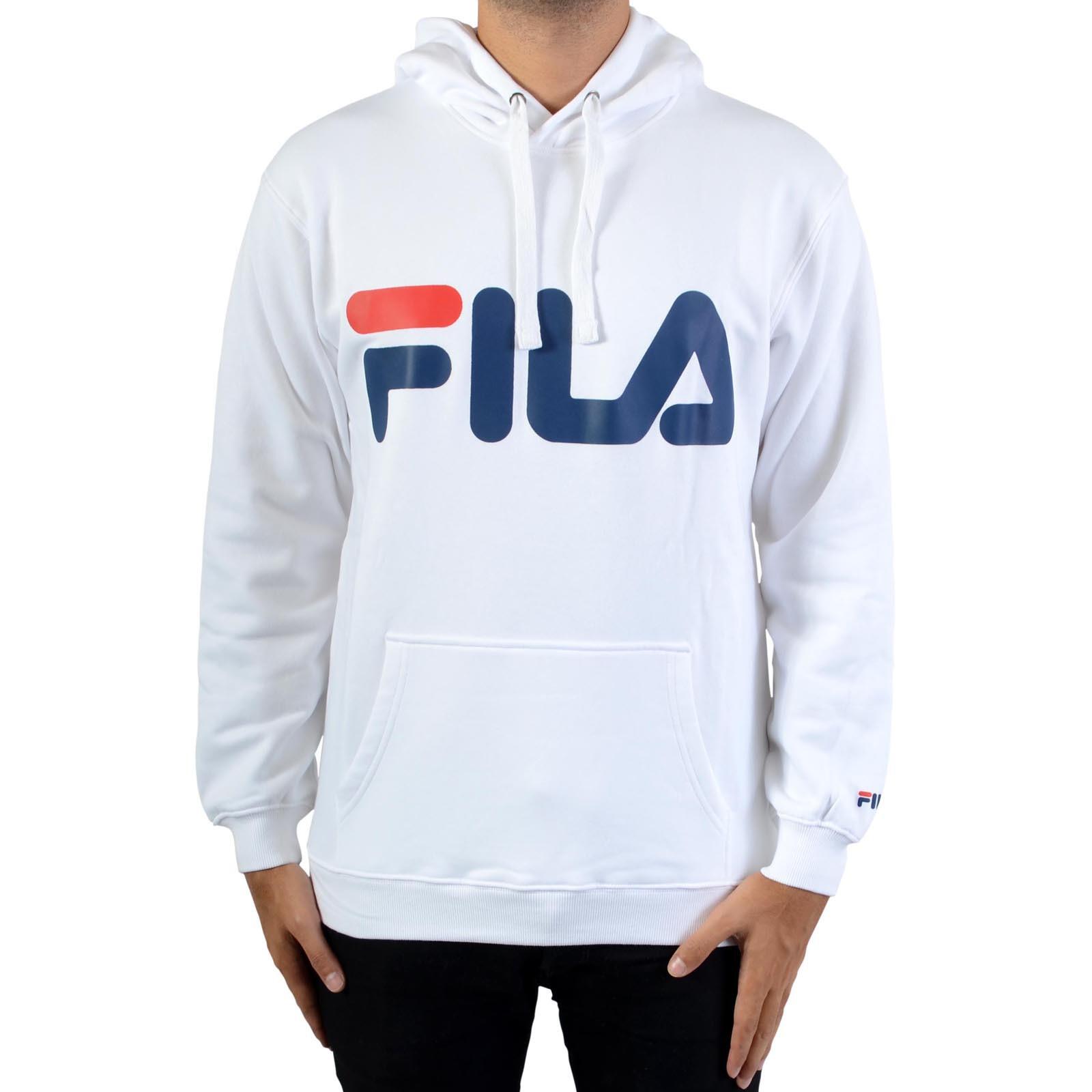 Sweat Fila Classic Logo Hoody 681462 Bright White M67 - Homme 1/2