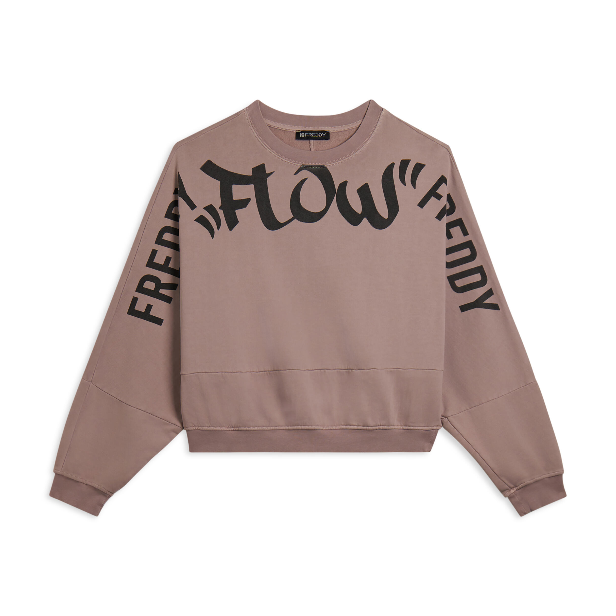 Freddy - Sweat-shirt Cropped Extra-large Avec Imprimé Maxi Flow - Sweat-shirt - Rose - Decathlon
