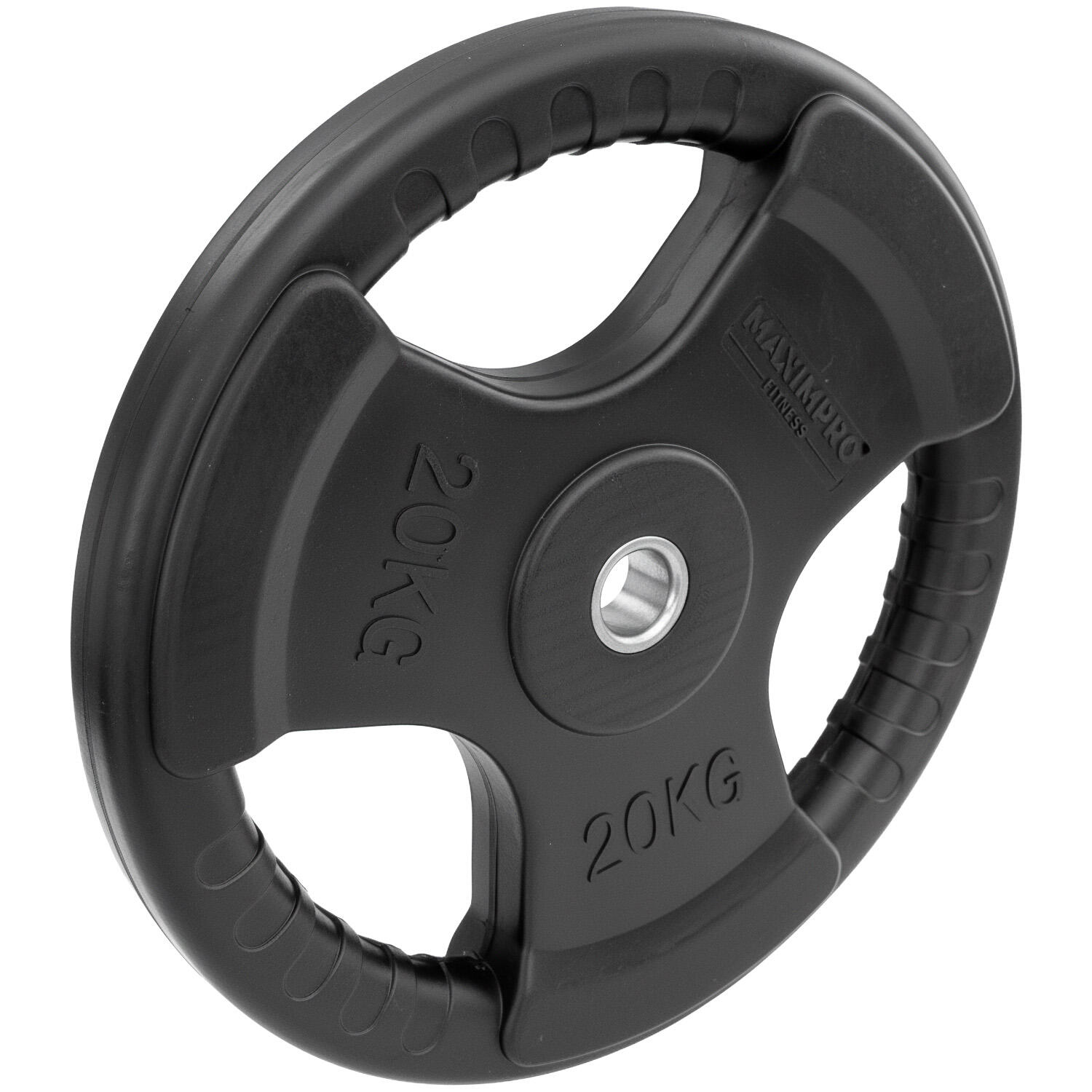 Disco Caucho Maximpro Masos con Agarre 20kg 3/4