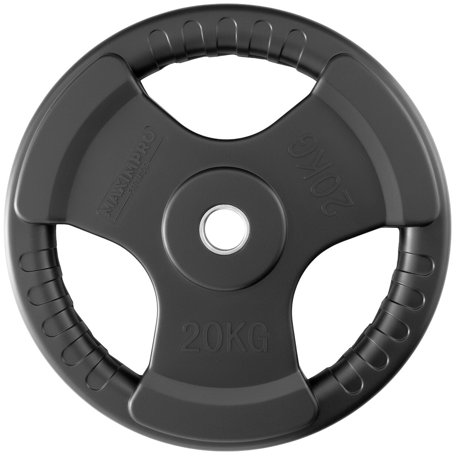 Disco Caucho Maximpro Masos con Agarre 20kg 4/4